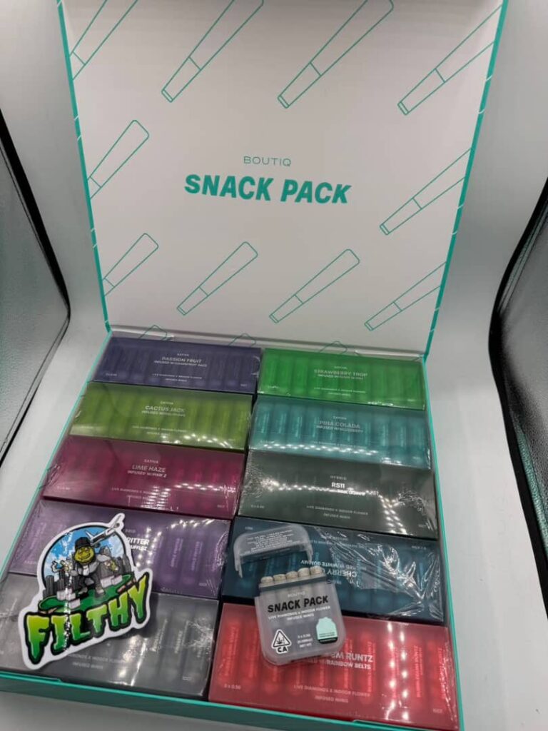 Boutiq snack pack infused minis prerolls