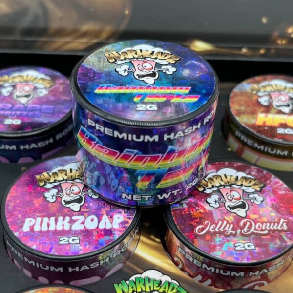 warheadz premium hash rosin 14 2g jars exotic edition