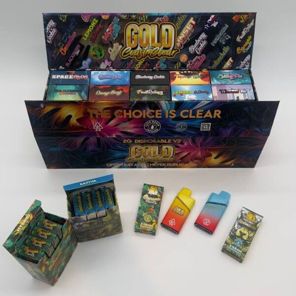 gold coast clear v2 2g disposable