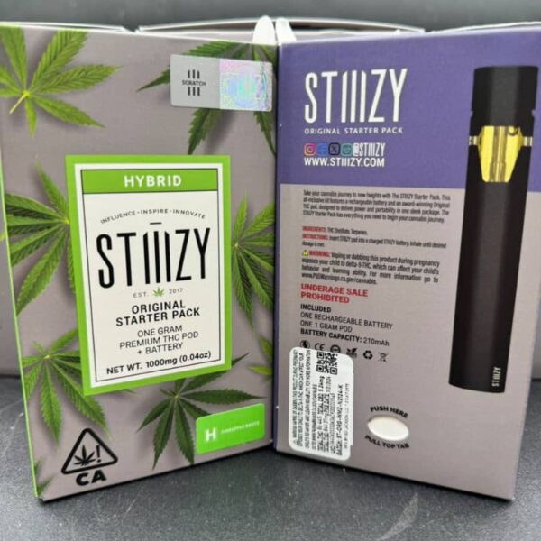 stiiizy original starter pack one(1g) gram thc pod