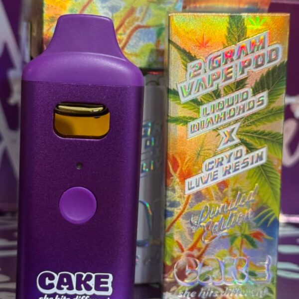 cake 2 gram vape pod liquid diamonds x cryd live resin