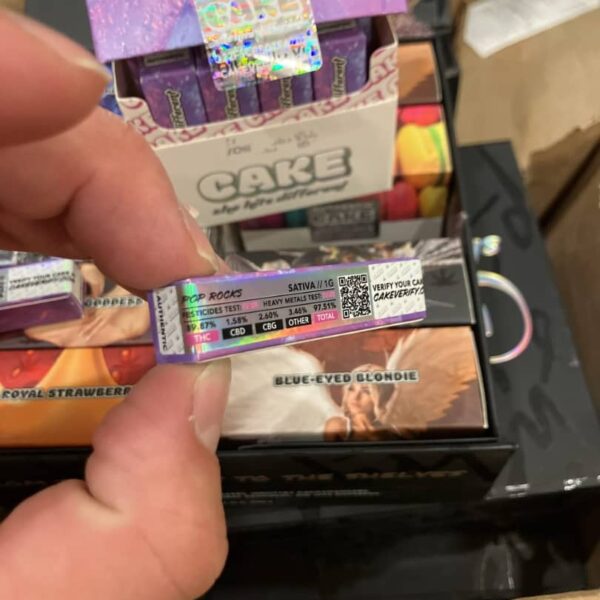 authentic cake 1g cartridges pop rocks