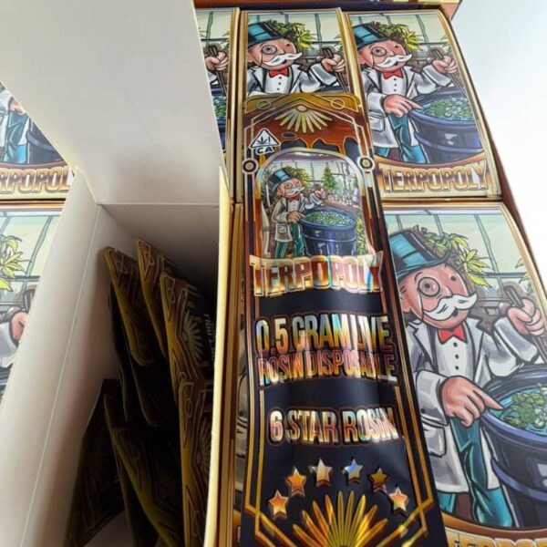 terpopoly 0.5 gram live rosin disposable