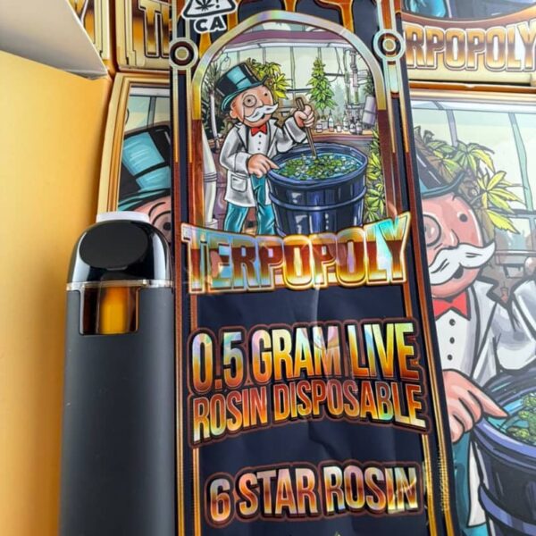 terpopoly 0.5 gram live rosin disposable