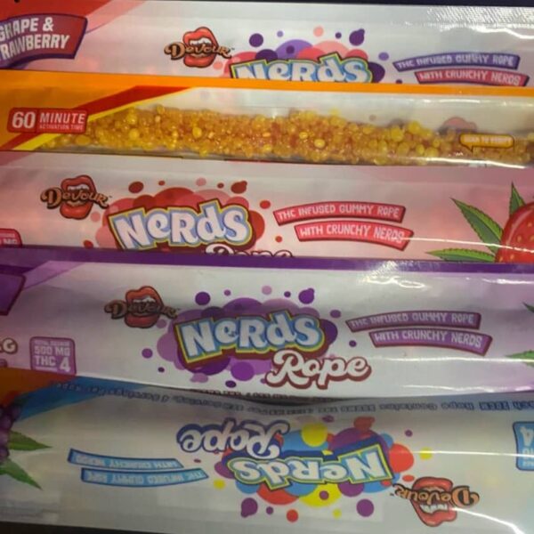 devour nerd nopes nano gummies blue razz