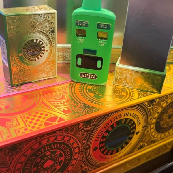 spin 2.5g dual tank all in one liquid live diamonds