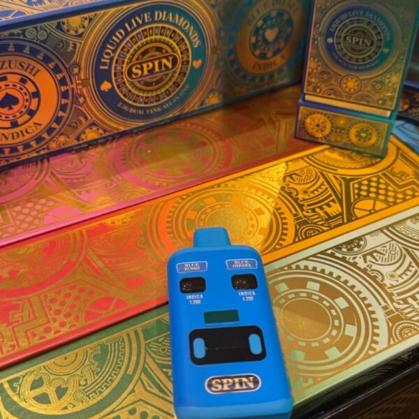 spin 2.5g dual tank all in one liquid live diamonds