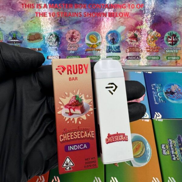 ruby bars 2g disposable