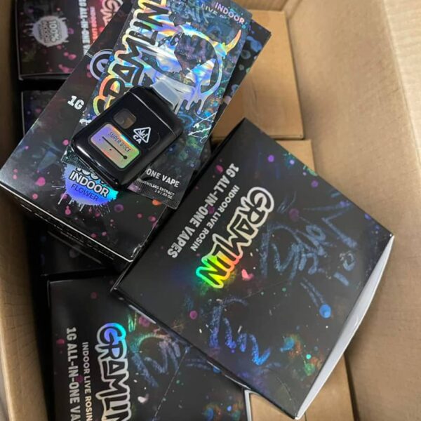 gramlin indoor live rosin 1g all in one vape