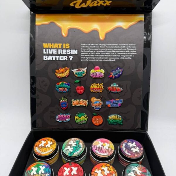 waxx live resin batter concentrates 1p assorted strain