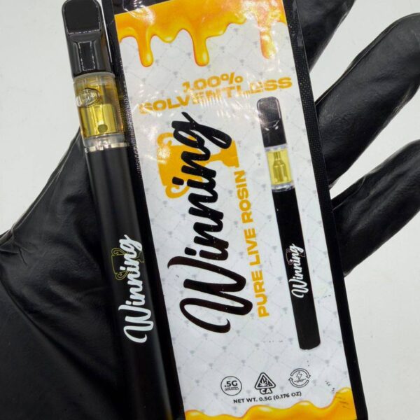 winning pure live rosin .5g vape