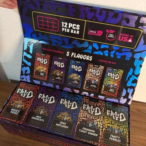 new fryd chocolate shroom bars