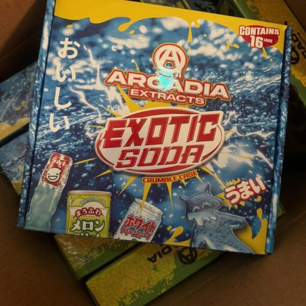 arcadia extracts exotic soda crumble case 16oz