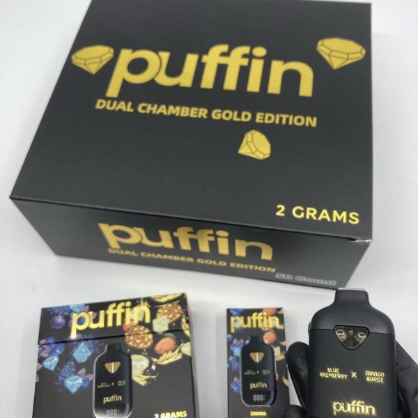 puffin dual chamber gold edition 2grams disposable