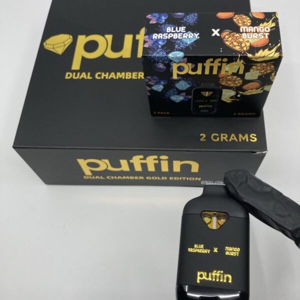 puffin dual chamber gold edition 2grams disposable
