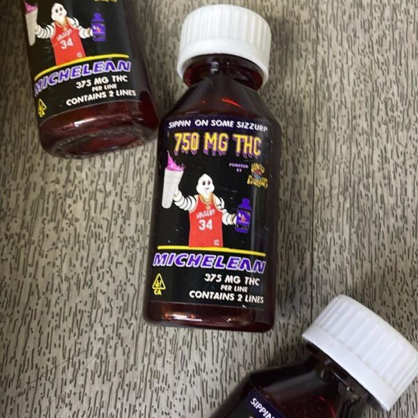 sippin on some sizzurp 750 mg thc michelean 375 mg per line