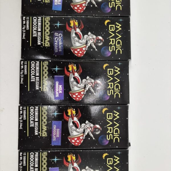 magic bars mushrooms 5000mg premium belgian chocolate 72g 2.54oz