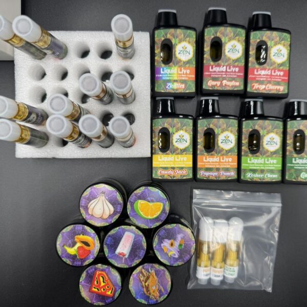 zen extract liquid diamonds + live resin 2g dispo