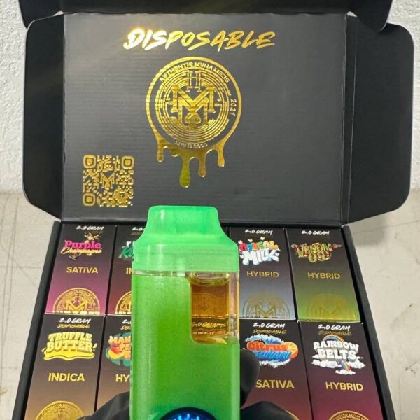 muha meds 2g disposable led up screen