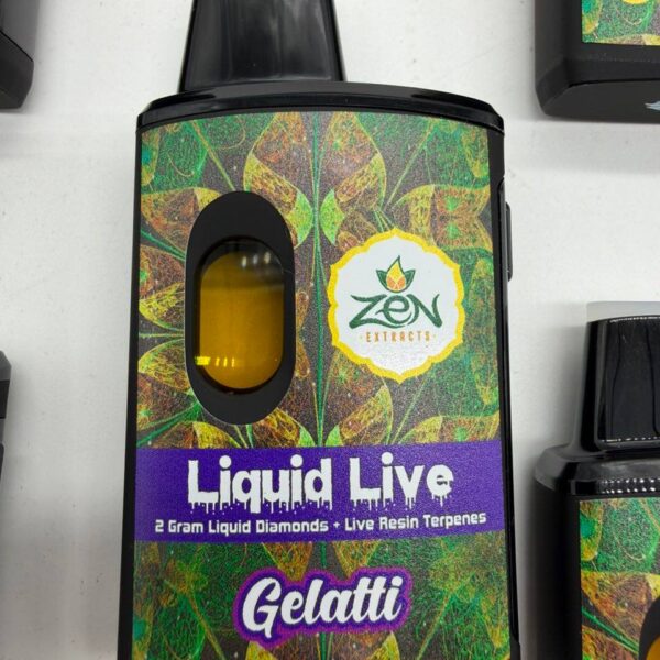 zen extracts 2g disposable liquid live diamond + live resin terpenes