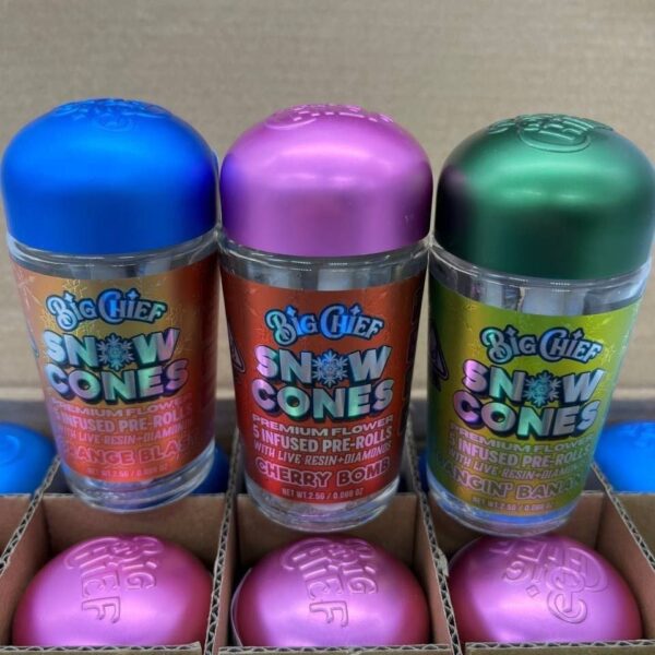 big chief snow cone premium flower infused prerolls 2.5g