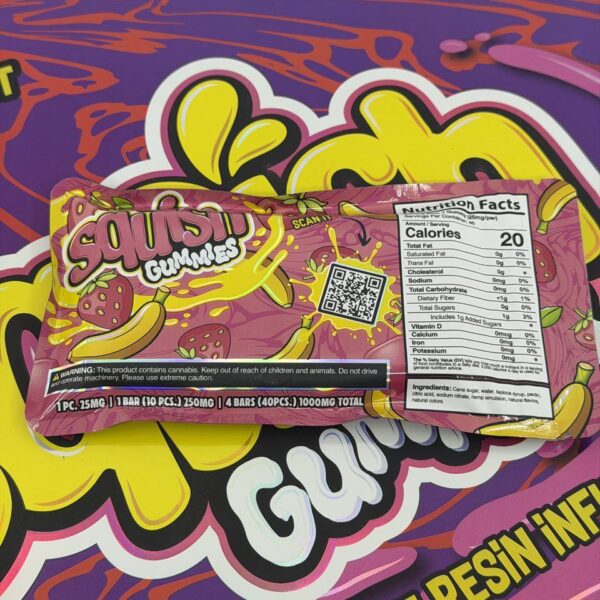 squish live resin infused 1000mg gummies