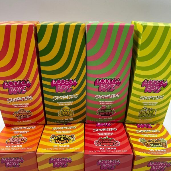 bodega boyz shorties mini infused 0.7g prerolls