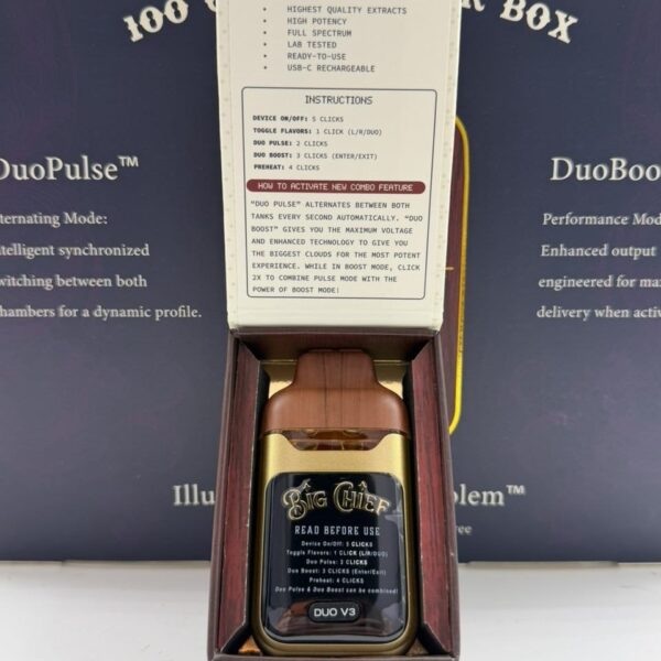 big chief duo v3 2g disposable