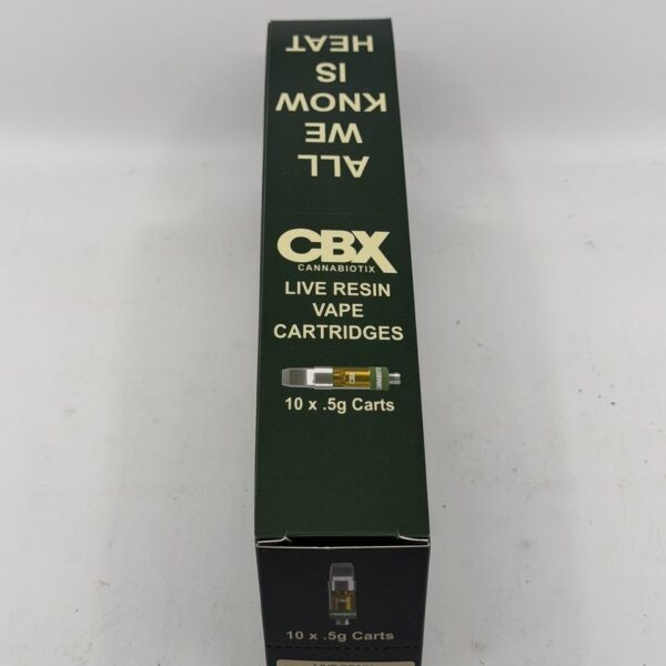 cannabiotix cbx 0.5g live resin vape cartridges