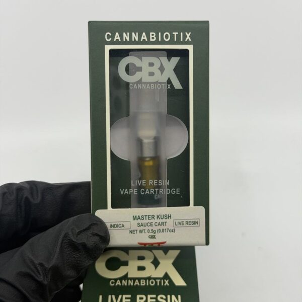 cannabiotix cbx 0.5g live resin vape cartridges