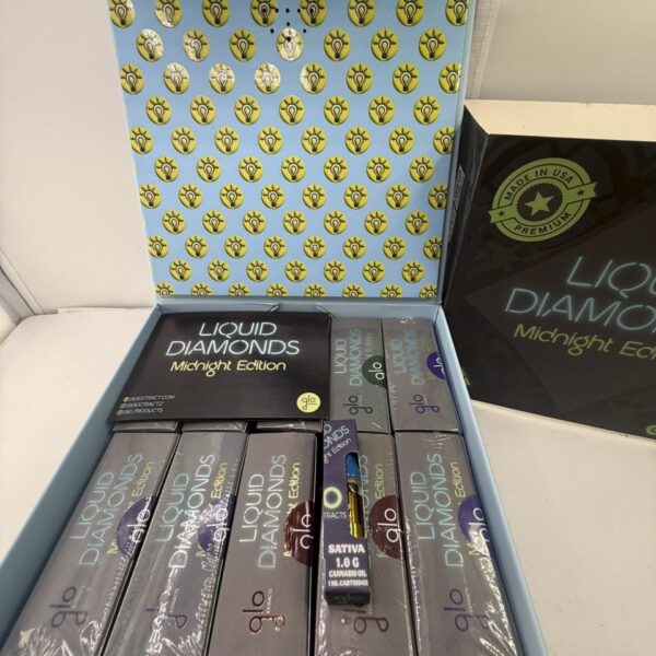 glo 1g cartridges cannabis oil midnight edition