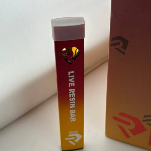 ruby 1g live resin bar thc disposable