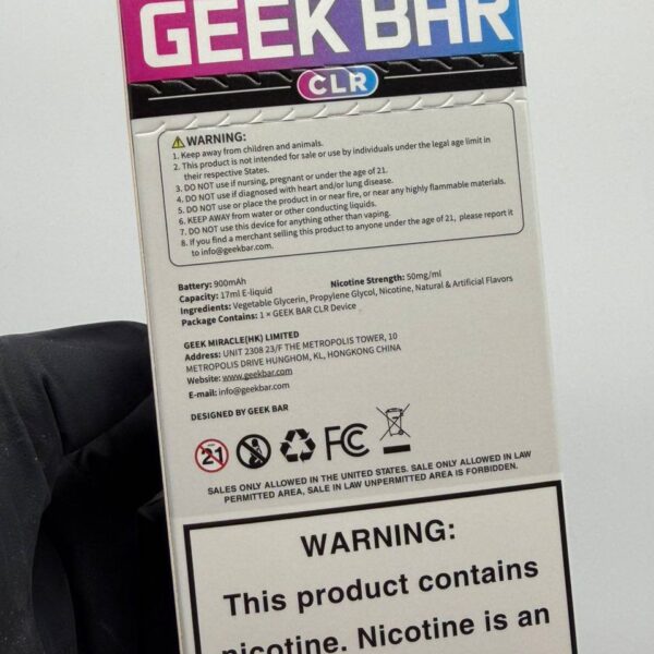 geek bar clr