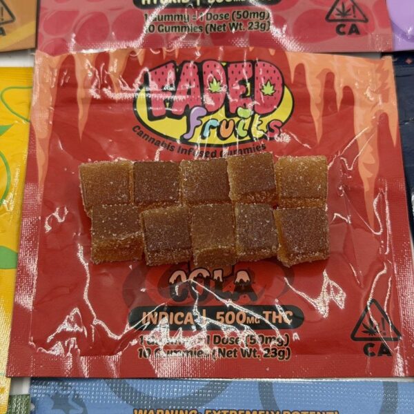 faded fruits 500mg thc gummies