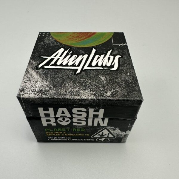 alien labs 1g hash rosin planet red concentrate