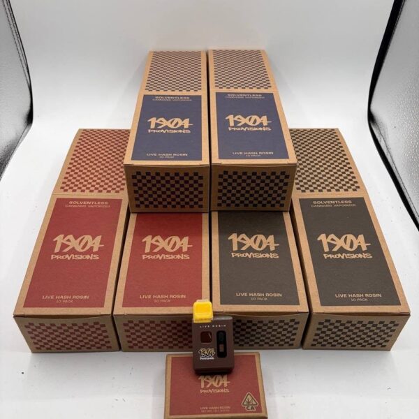1904 provisions live hash rosin disposable