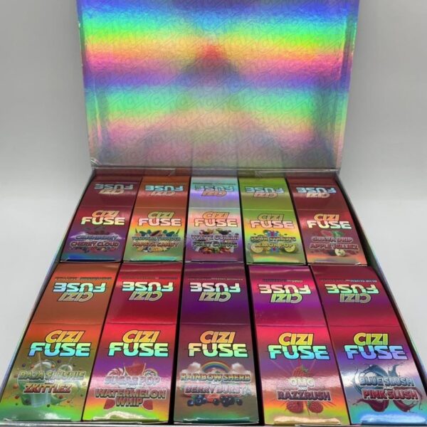 cizi fuse white gummi & fruit chews 2g disposable