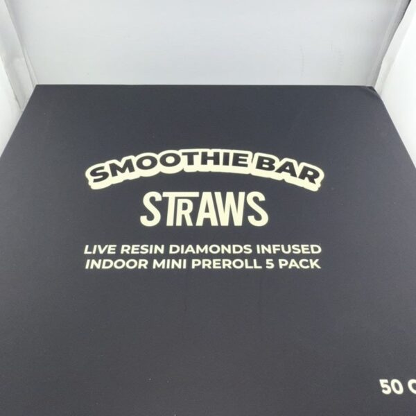 smoothie bar straws infused indoor mini prerolls