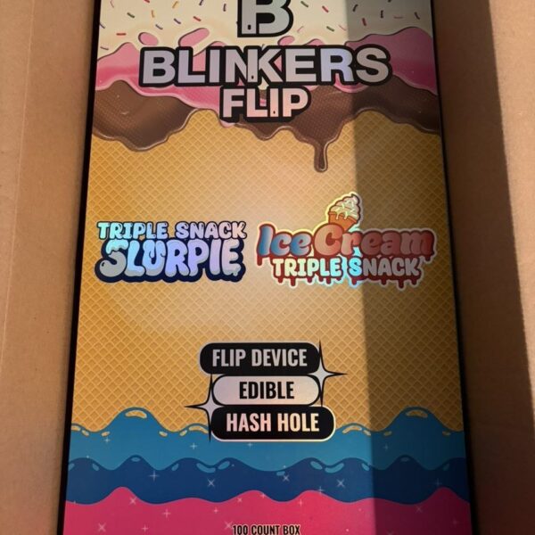 blinkers flip triple snack slurpie x ice cream triple snack