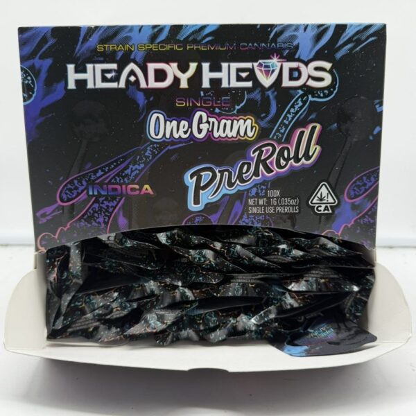 heady heads single 1g pre-rolls