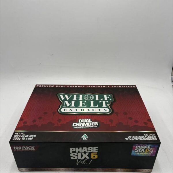 whole melt extracts phase six 6 2g disposable vol 1